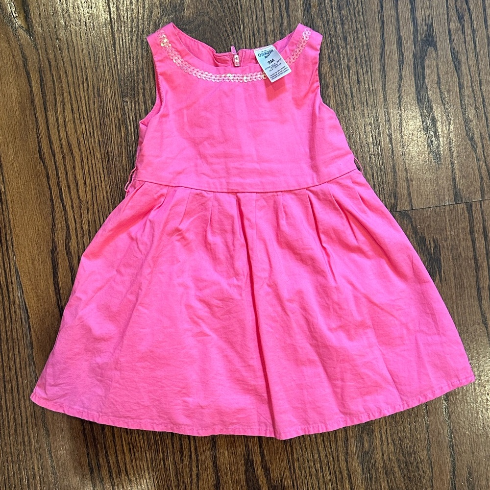 Oshkosh pink dress 9 month